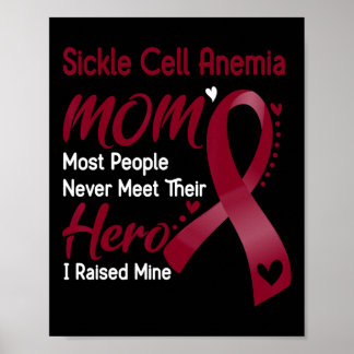 Affiche Anémie de la faucille Maman J'ai levé la mienne