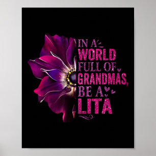 Affiche Anemone Soyez Une Lita Dans Un Monde Plein De Papi