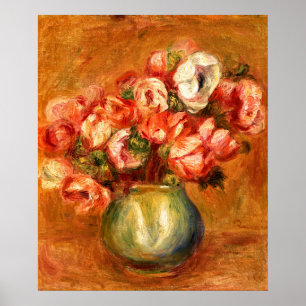 Affiche Anémones par Pierre-Auguste Renoir