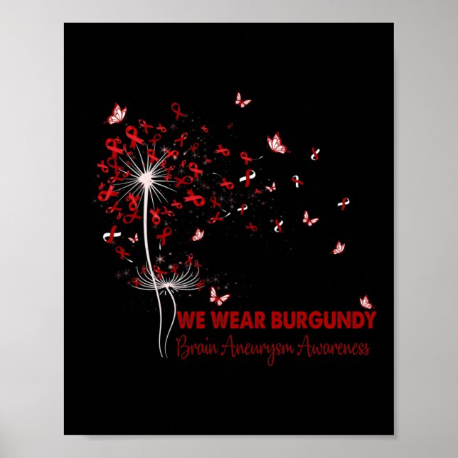 Affiche Aneurysme Sensibilisation Foi Espoir Amour Dandeli (Devant)