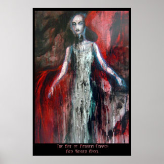 Affiche Ange à ailes rouges
