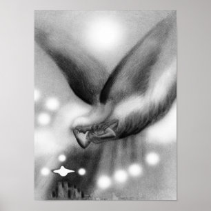 Affiche ange art de nuit