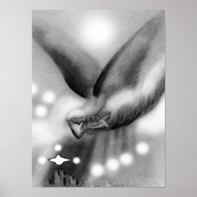 Affiche ange art de nuit (Devant)
