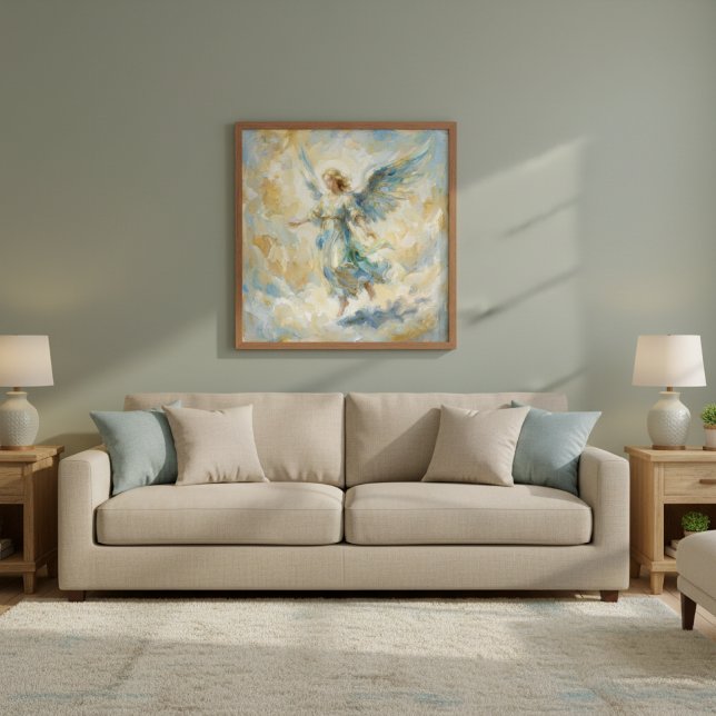 Affiche Ange Céleste Aquarelle (Créateur téléchargé)