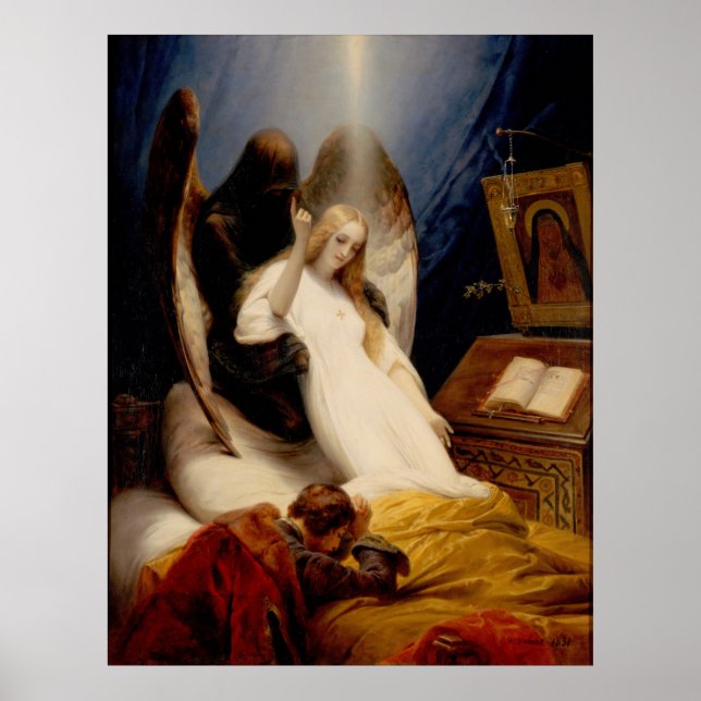 Affiche Ange de la mort - Horace Vernet - 1851 (Devant)