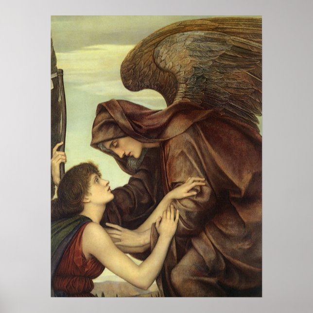 Affiche Ange de la mort par Evelyn De Morgan (Devant)