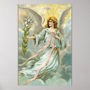 Affiche Ange en bleu