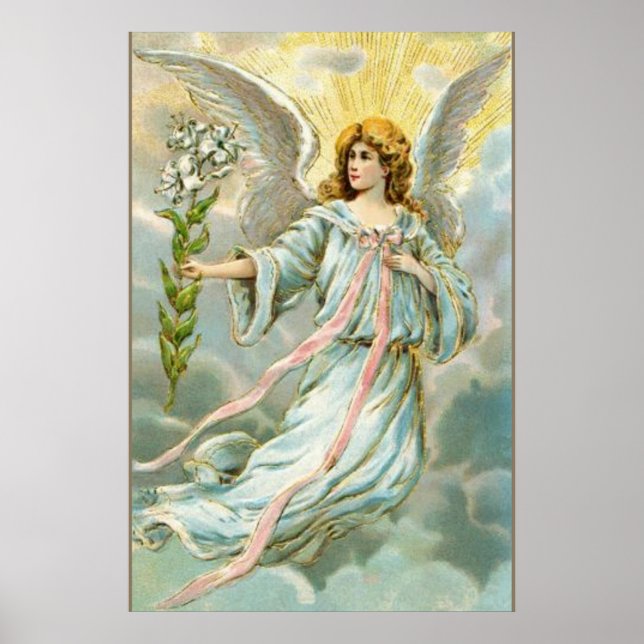 Affiche Ange en bleu (Devant)