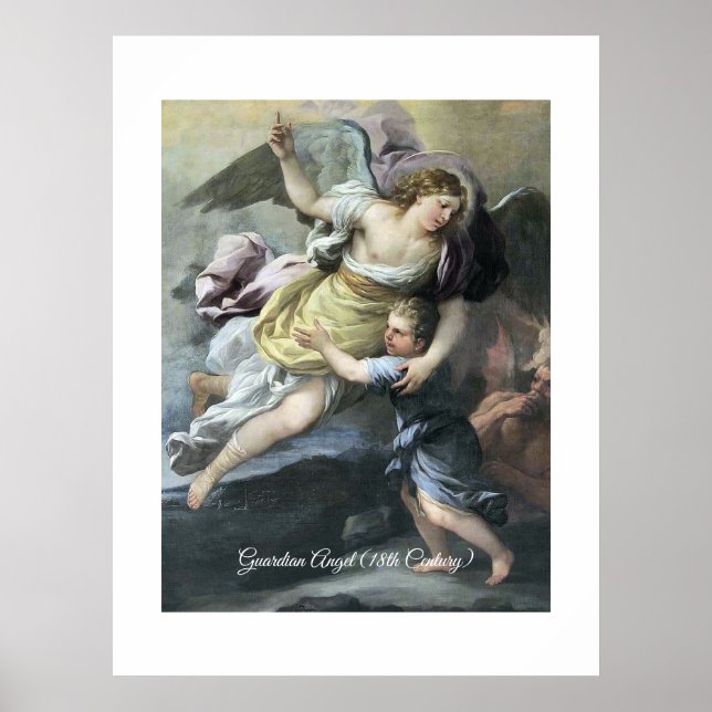 Affiche Ange gardien baroque (Devant)