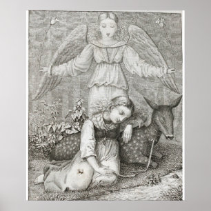 Affiche Ange Gardien - Kinder et Hausmärchen - c1819