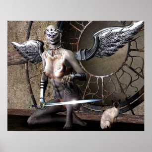 Affiche ange gothique