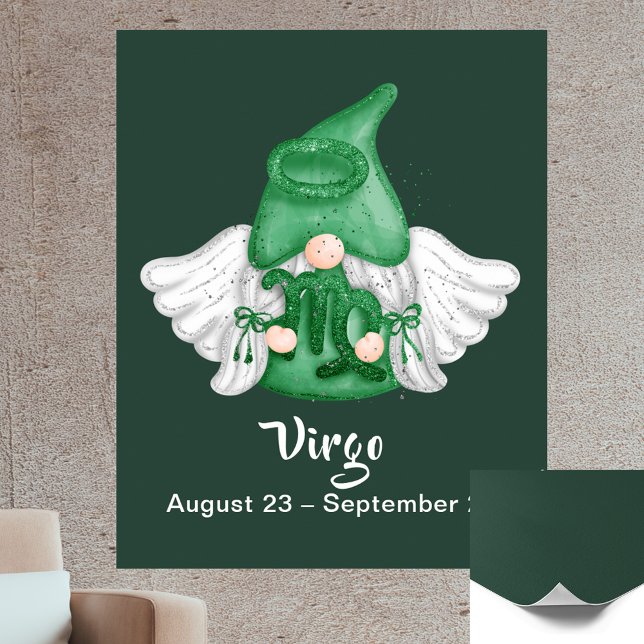 Affiche Ange Signe Astrologique Gnome Vierge 40" x (Gnome Virgo Astrology Sign Angel 40" x 50" Poster)