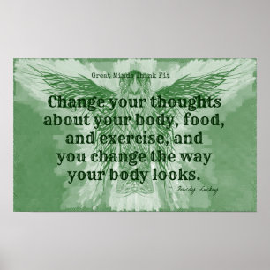 Affiche Ange vert de forme physique !