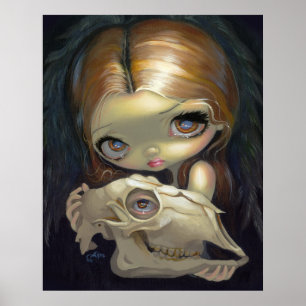 Affiche Angel alchimique 1 ART IMPRIMER crâne gothique bas