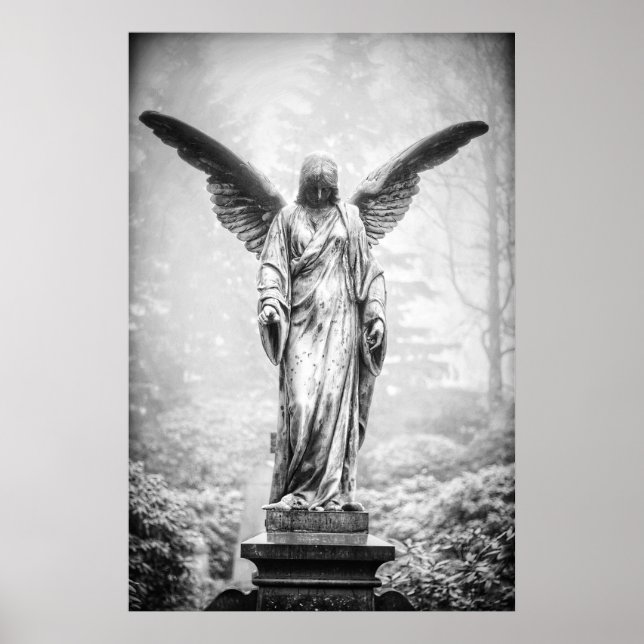 Affiche Angel avec ailes étirées sculpté (Devant)