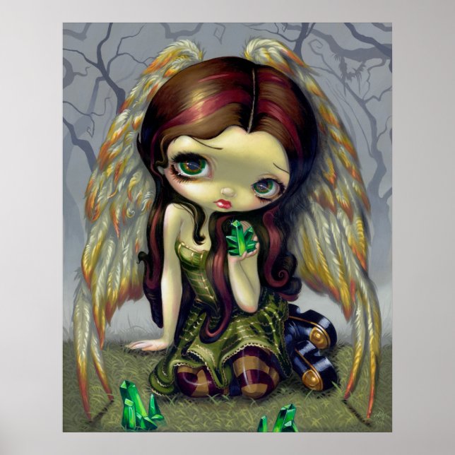 Affiche Angel avec Emeralds ART IMPRIMER gros oeil ange (Devant)
