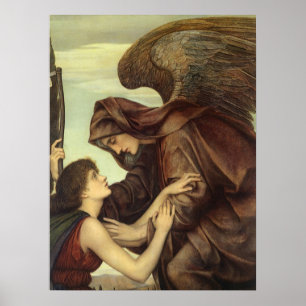Affiche Angel de la mort par Evelyn De Morgan