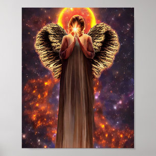Affiche Angel De L'Amour Et Lumière Art Original