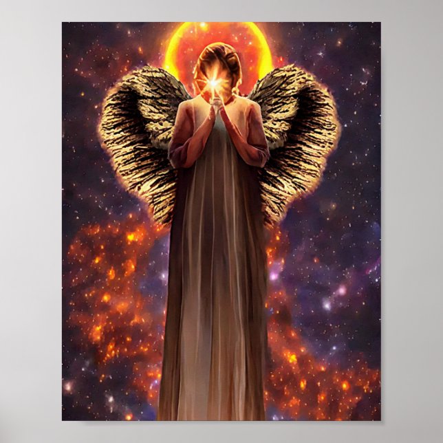 Affiche Angel De L'Amour Et Lumière Art Original (Devant)