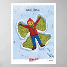 Affiche Angel de neige 18x24