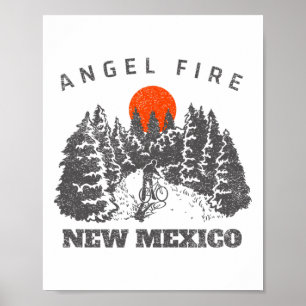 Affiche Angel Fire Nouveau-Mexique VTT Randonnée Voyage
