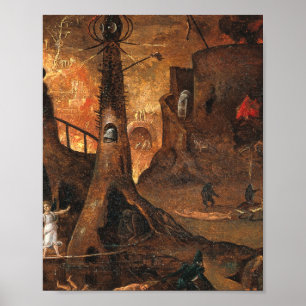 Affiche Angel Menant Une Âme En Enfer Par Hieronymus Bosch
