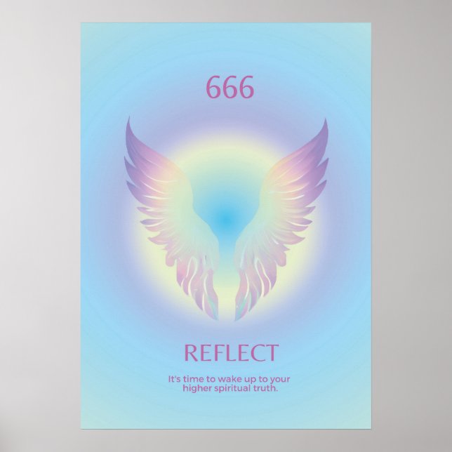 Affiche Angel Numéro Aura 666 Reflet (Devant)