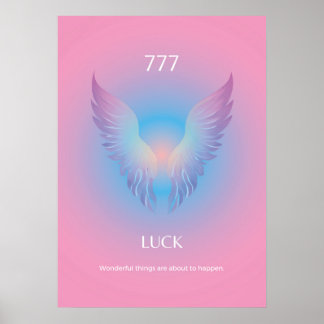 Affiche Angel Numéro Aura 777 Chuck