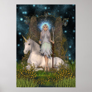Affiche Angel Princesse & Unicorne