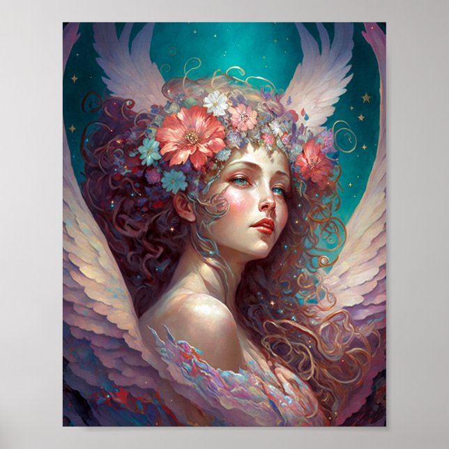Affiche Angel Wings Imaginaire Art (Devant)