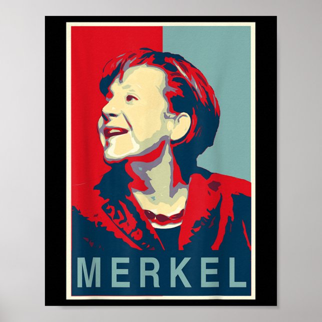 Affiche Angela Merkel - Le style Obama (Devant)