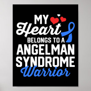 Affiche Angelman Syndrome Guerrier Survivant Soutien