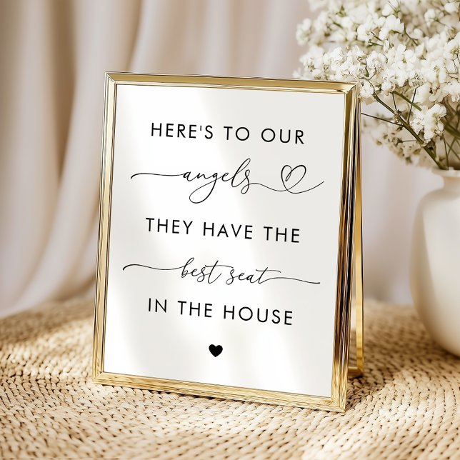 Affiche Angels De Script Coeur En Mémoire Du Mariage Signa (Créateur téléchargé)