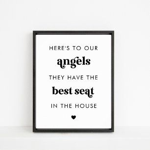 Affiche Angels De Script Rétro En Mémoire Du Panneau Maria