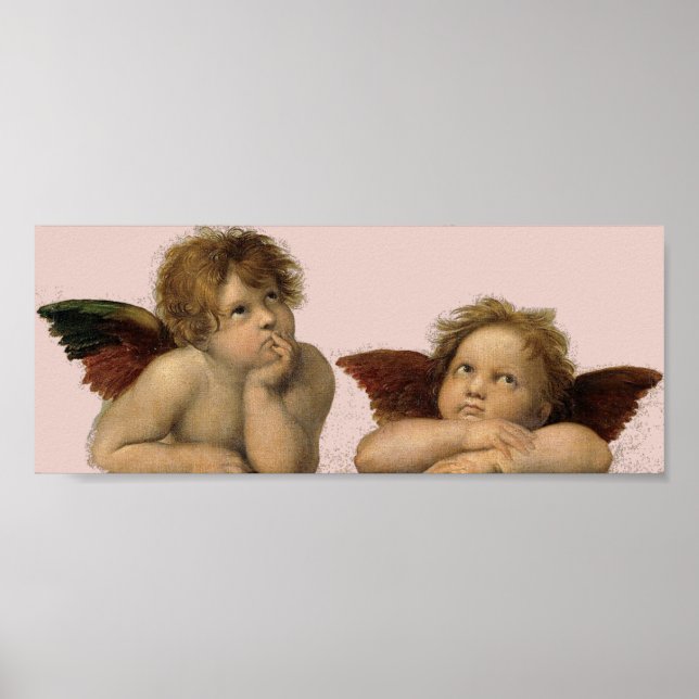 Affiche Angels Engel – Madonna Sixtina – Raphael – Raffael (Devant)