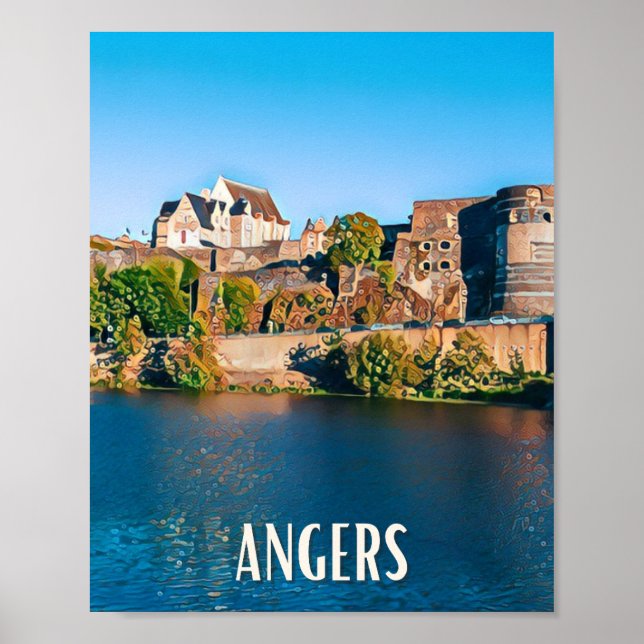 Affiche Angers photo Vintage (Devant)