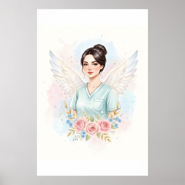 Affiche Anges en blouse blanche  (Devant)