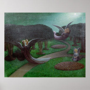 Affiche Anges pendant la nuit, 1896