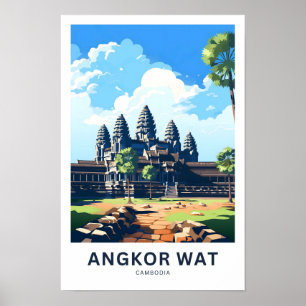 Affiche Angkor Wat Cambodia Travel Imprimer