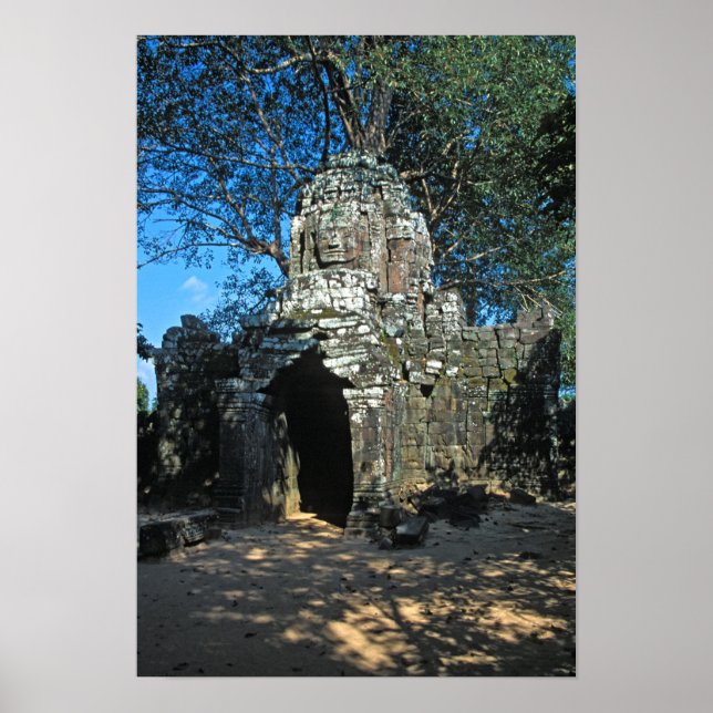 Affiche Angkor wat, temple Ta som - Cambodge, Asie (Devant)
