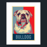 Affiche Anglais Bulldog Portrait Portrait Pop Art<br><div class="desc">English Bulldog Portrait Hope Poster design et plus de produits pour les propriétaires de chiens de compagnie et les amoureux de les chiens qui aiment les animaux. Le cadeau parfait pour votre meilleur petit ami pour lui montrer que vous aimez.</div>
