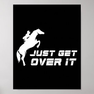 Affiche Anglais Riding Chasseur Jumper Girl Horseback équi