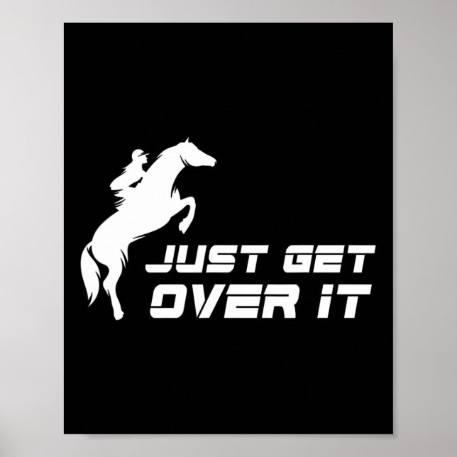 Affiche Anglais Riding Chasseur Jumper Girl Horseback équi (Devant)