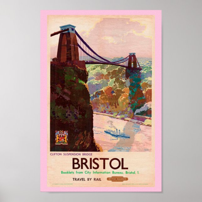 Affiche Anglais vintage Bristol Travel (Devant)