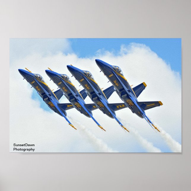 Affiche Angles bleus (Devant)
