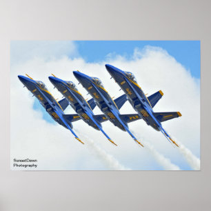 Affiche Angles bleus