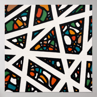 Affiche Angles en couleur 