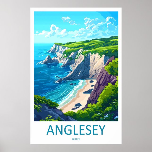 Affiche Anglesey Parc d'affiches Voyage Ski National Vinta (Devant)