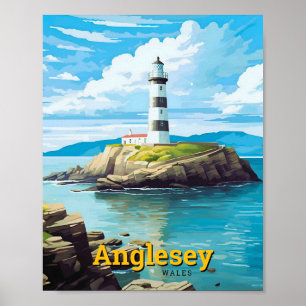 Affiche Anglesey Wales Vintage voyage