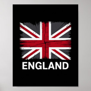 Affiche Angleterre anglais Grande-Bretagne Royaume-Uni His